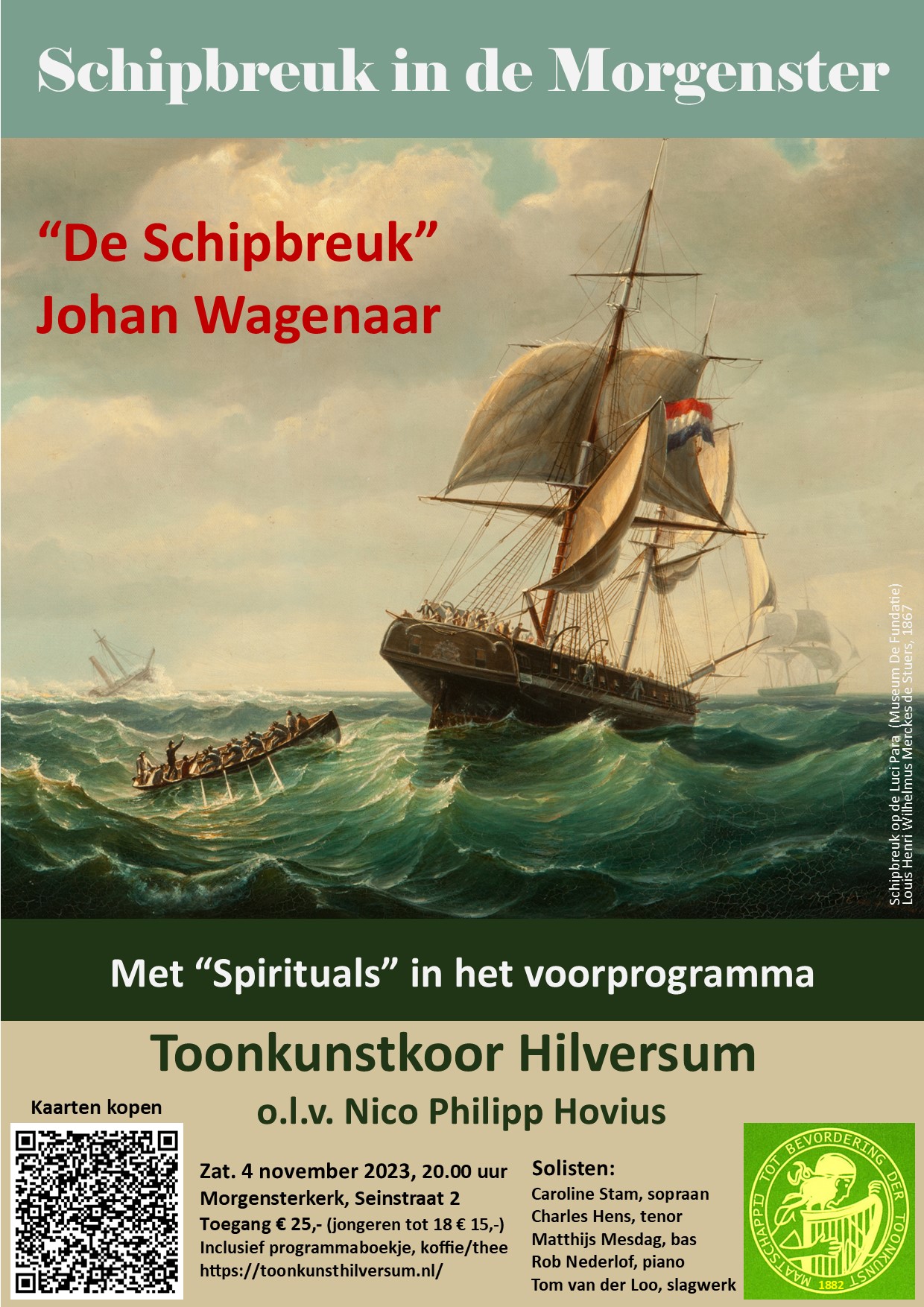 De Schipbreuk, Spirituals in het voorprogramma.