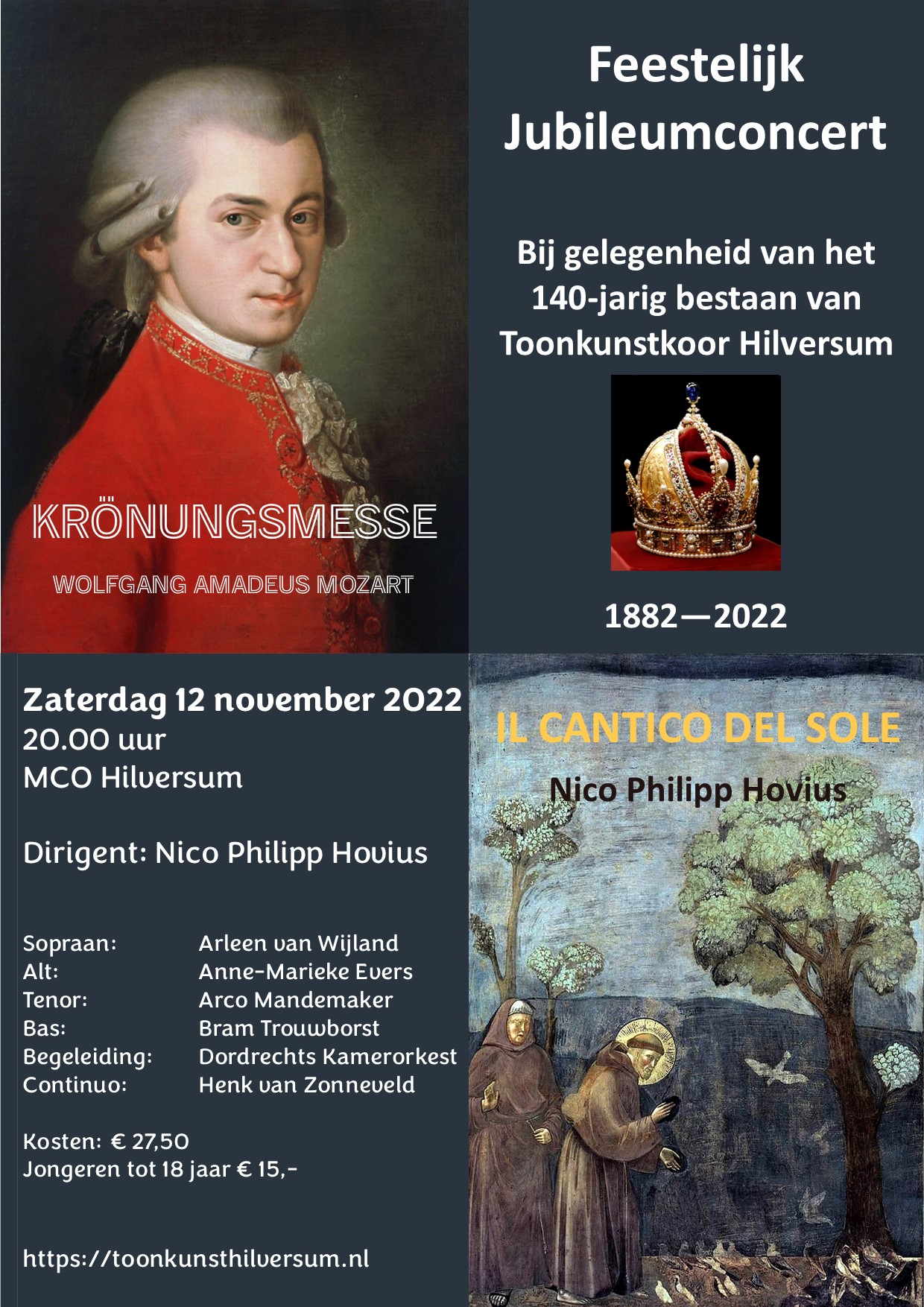 laatste definitief affiche voor concert 12 november 2022